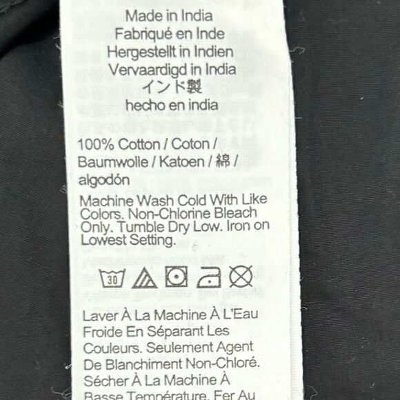 NWT J Crew Elena shirtdress in cotton poplin in black - Picture 13 of 13